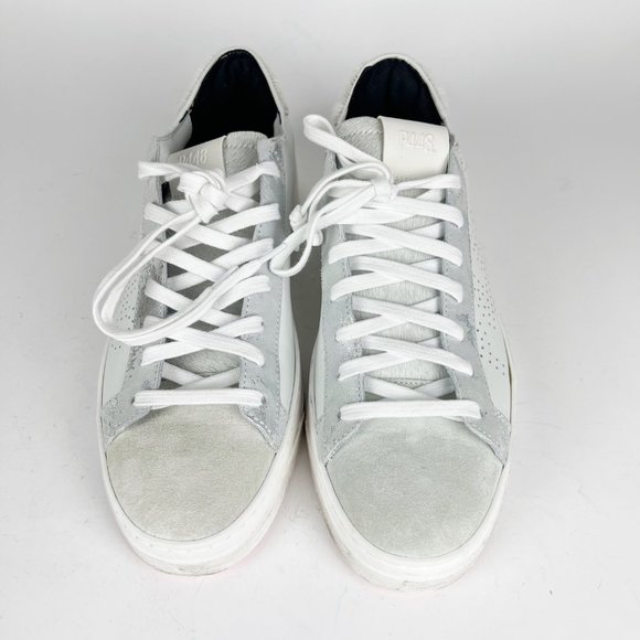 NIB P448 Jack Low Top Zebby White Leather Sneaker Women's EU41 / US 10.5-11 - Picture 10 of 15